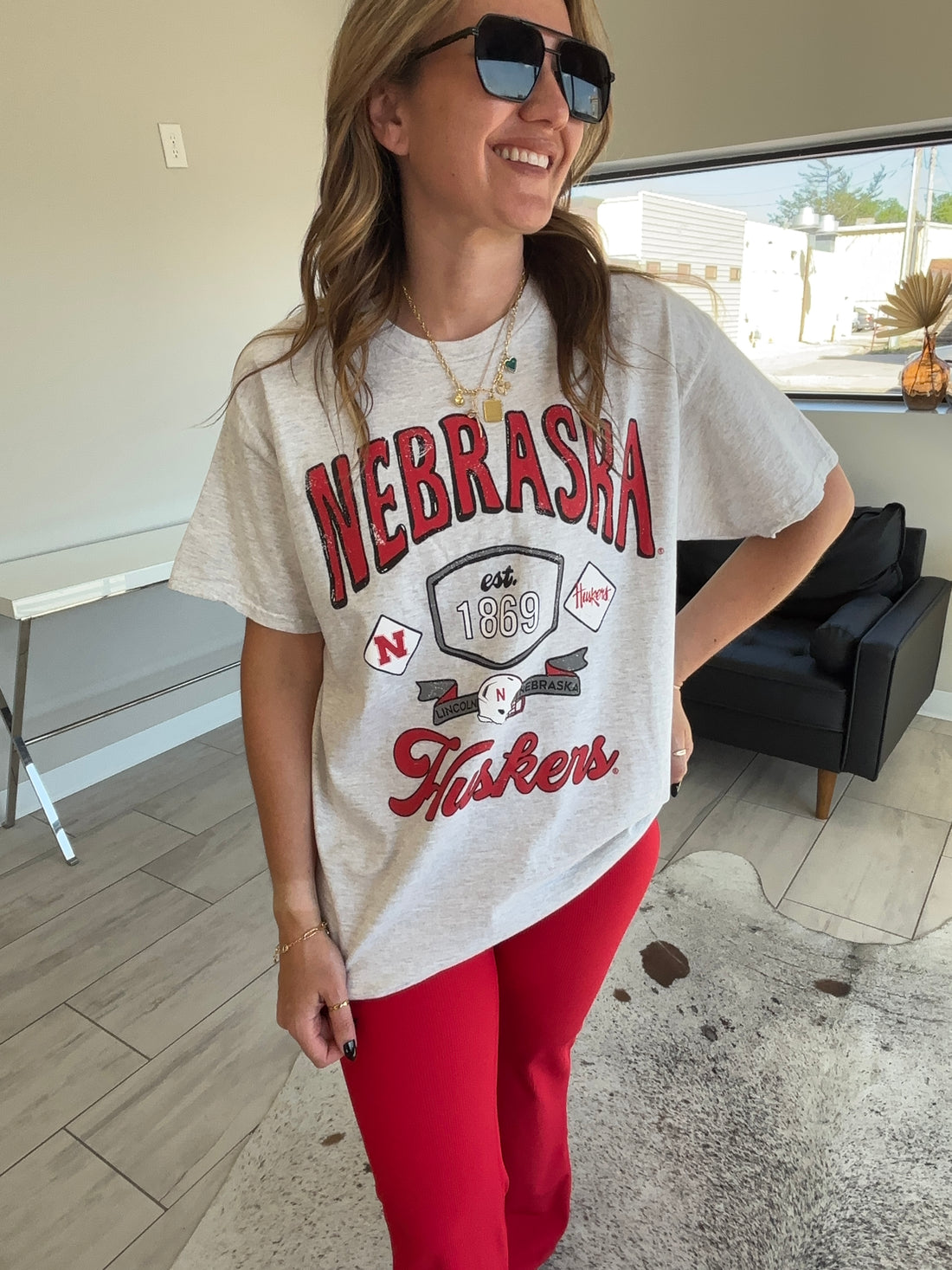 Nebraska Patches Tee