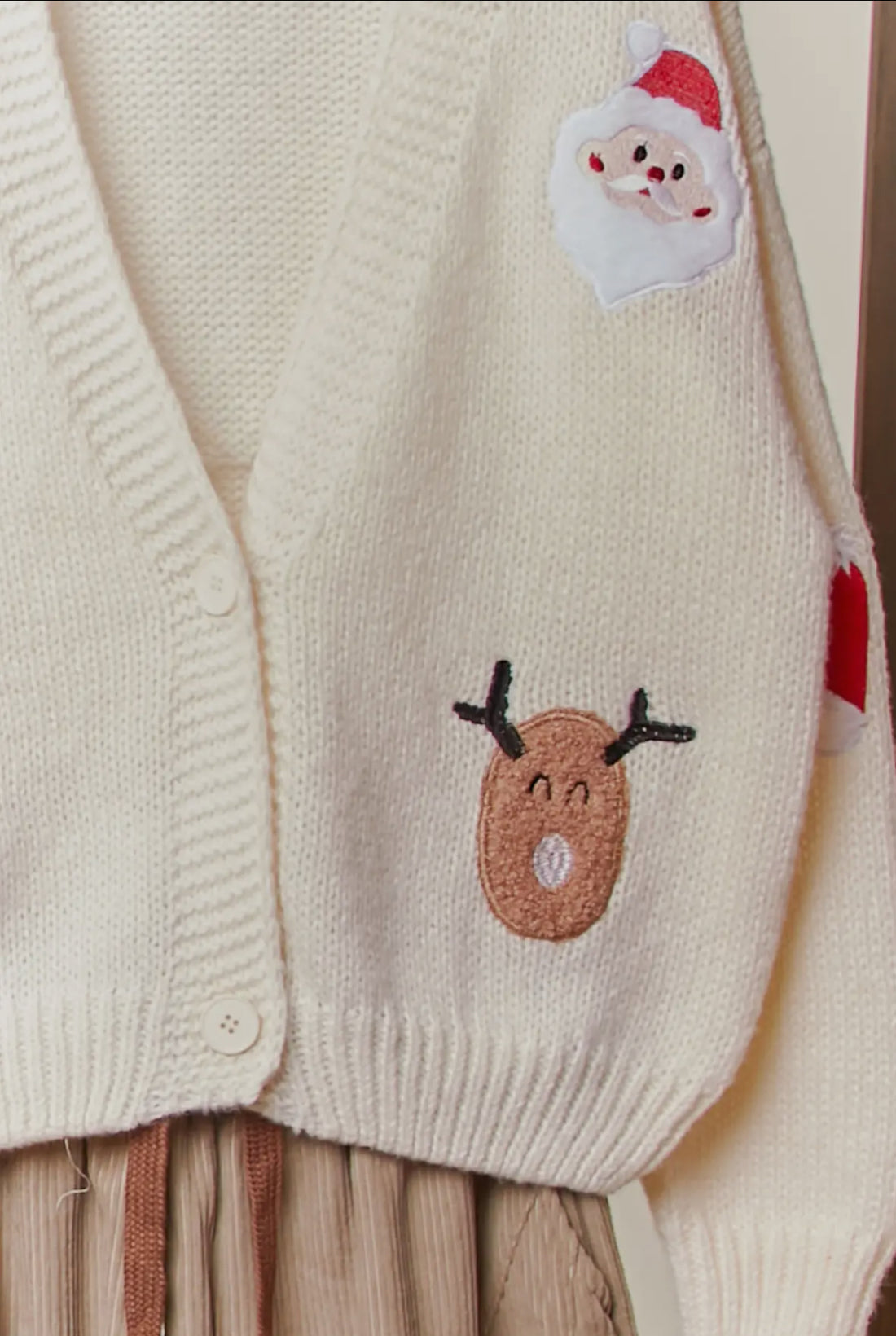 Christmas Patch Cardigan