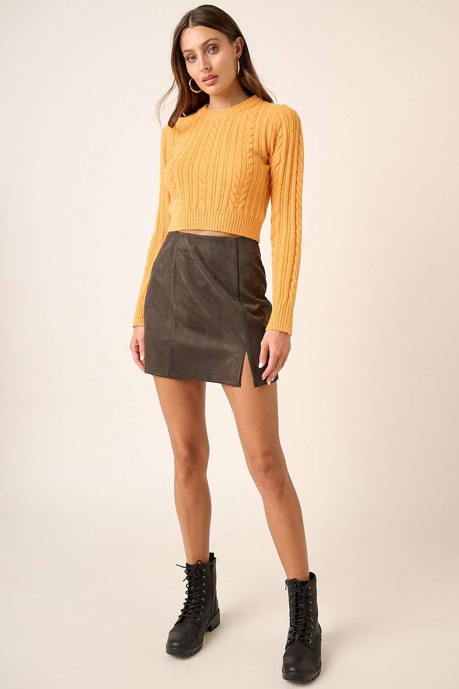 KELLY SUEDE MINI SKIRT