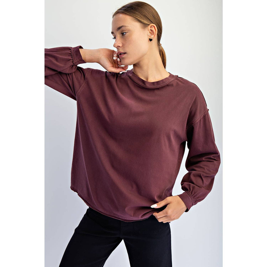 Bayberry Long Sleeve - MERLOT