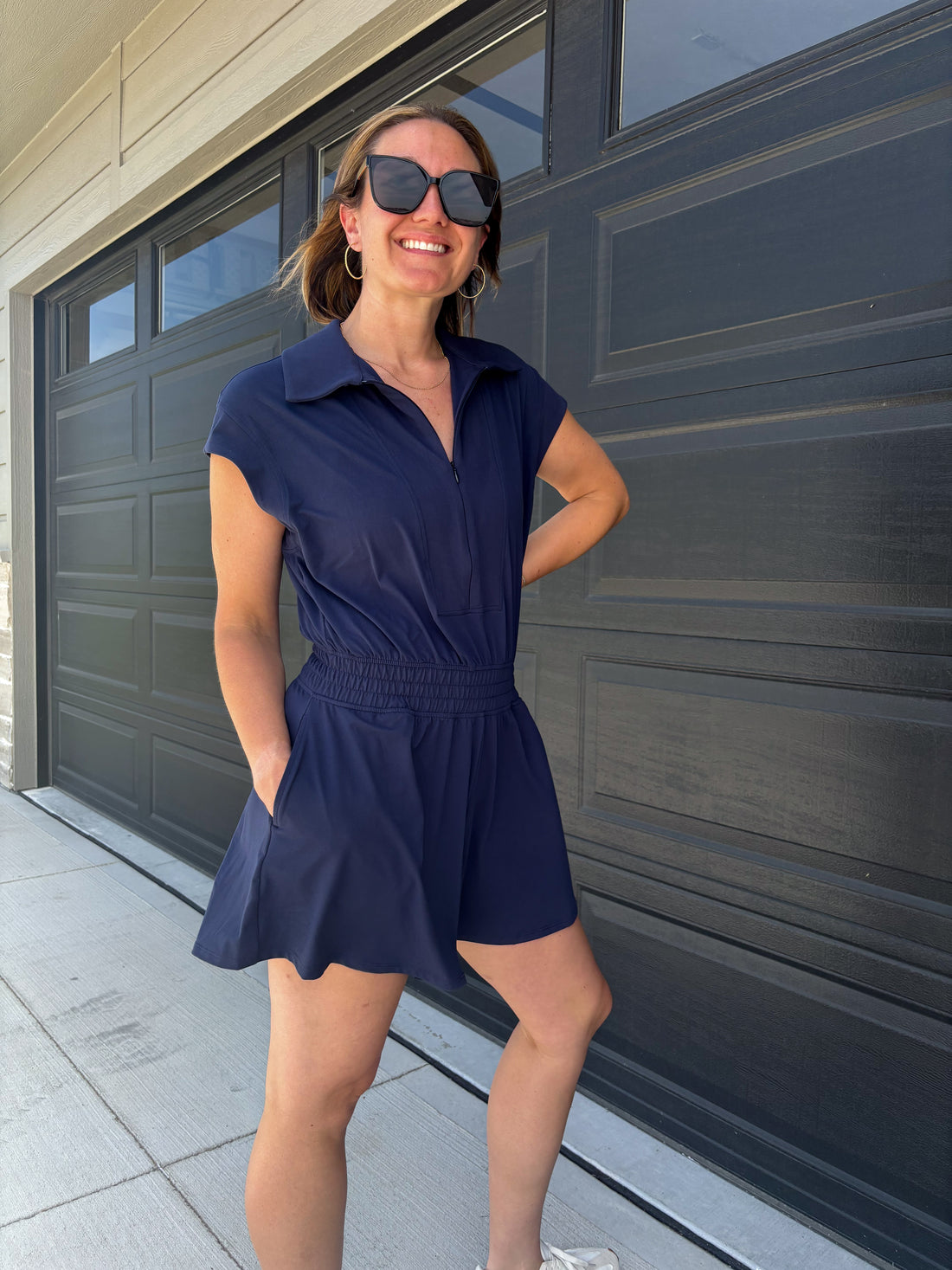 Brae Romper - NAVY