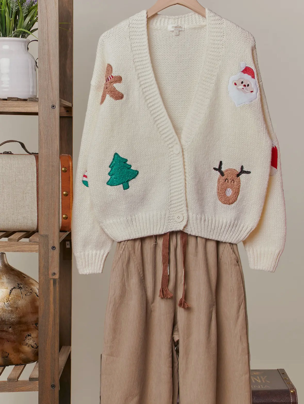 Christmas Patch Cardigan