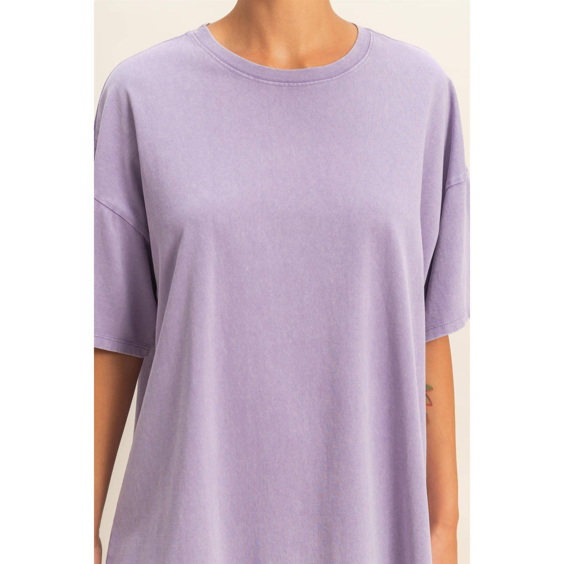 Crystal Oversized T-Shirt - PURPLE