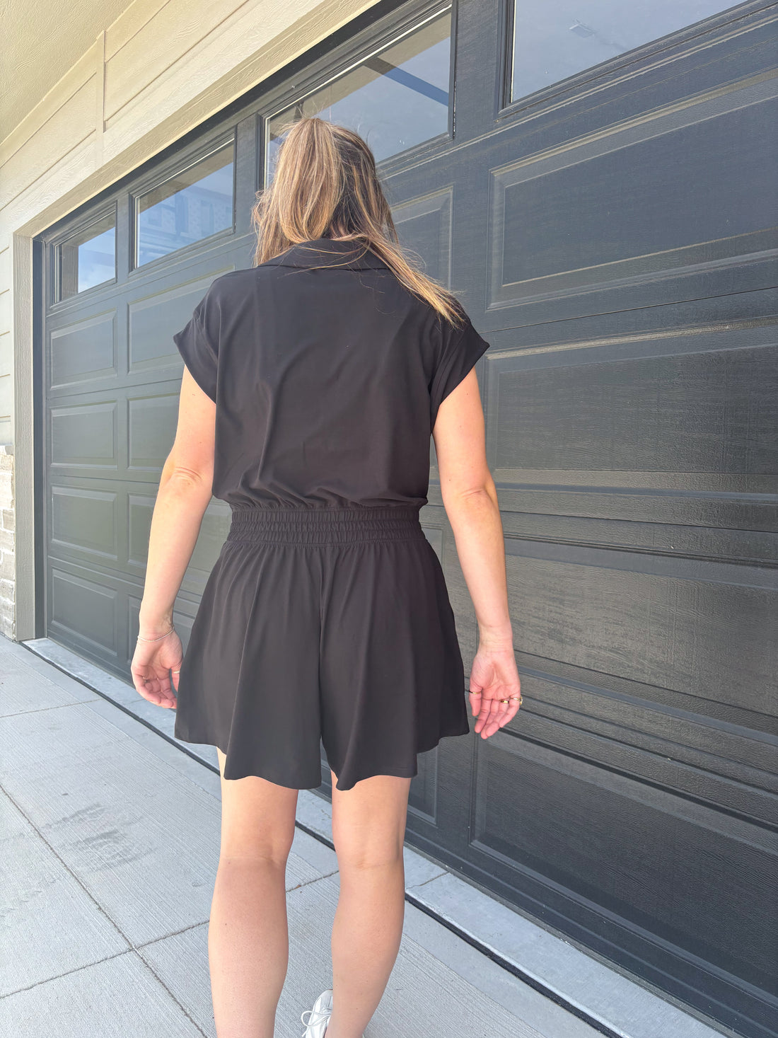 Brae Romper - BLACK