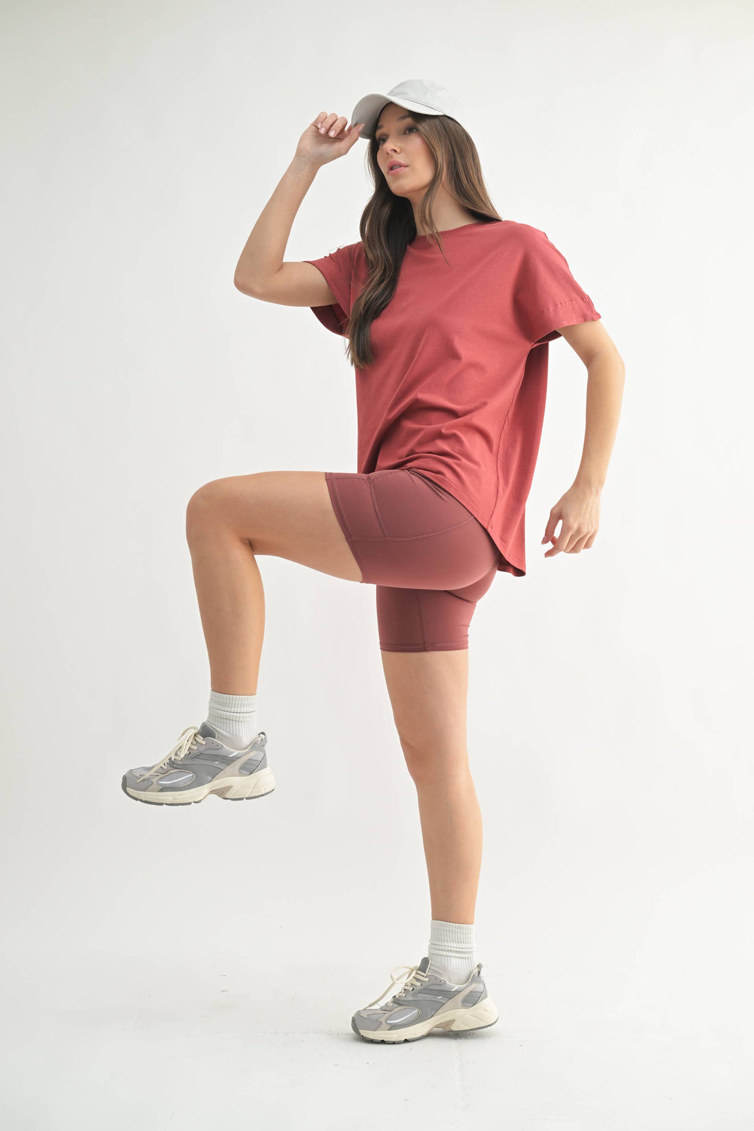 Sycamore Slouchy Tee - RED PEAR