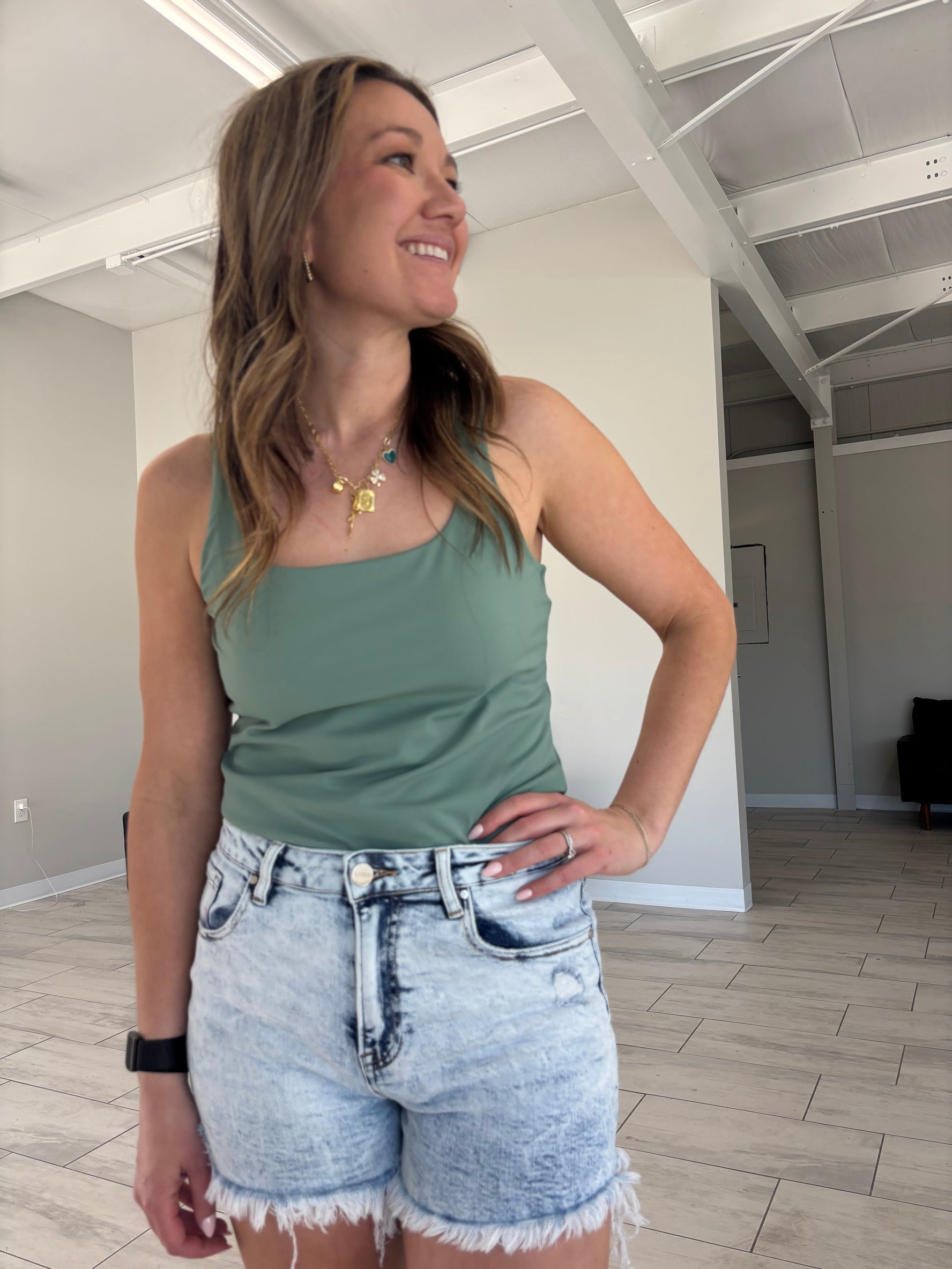 Carriage Bodysuit - PISTACHIO