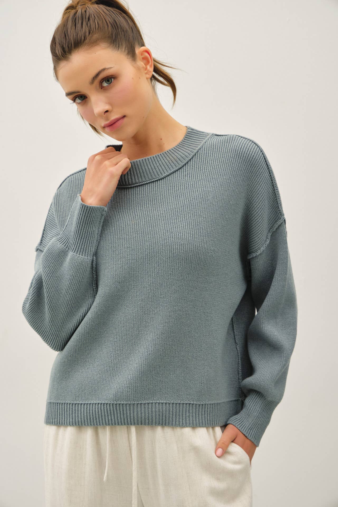 Magnolia Sweater - BLUE