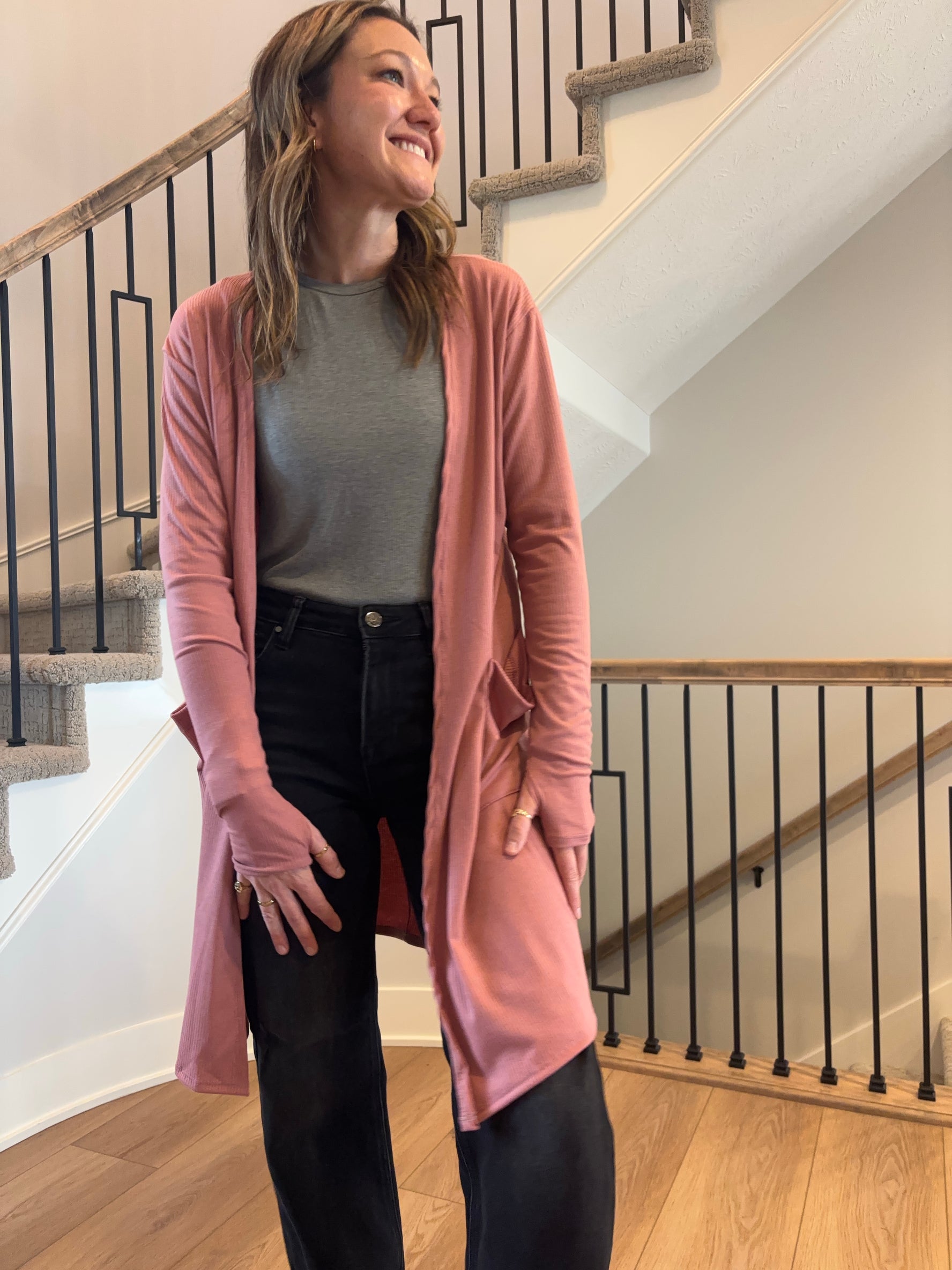 Wachusset Cardigan - MAUVE