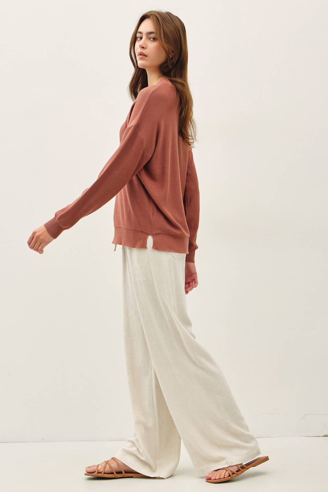 Clark Sweater - BRICK