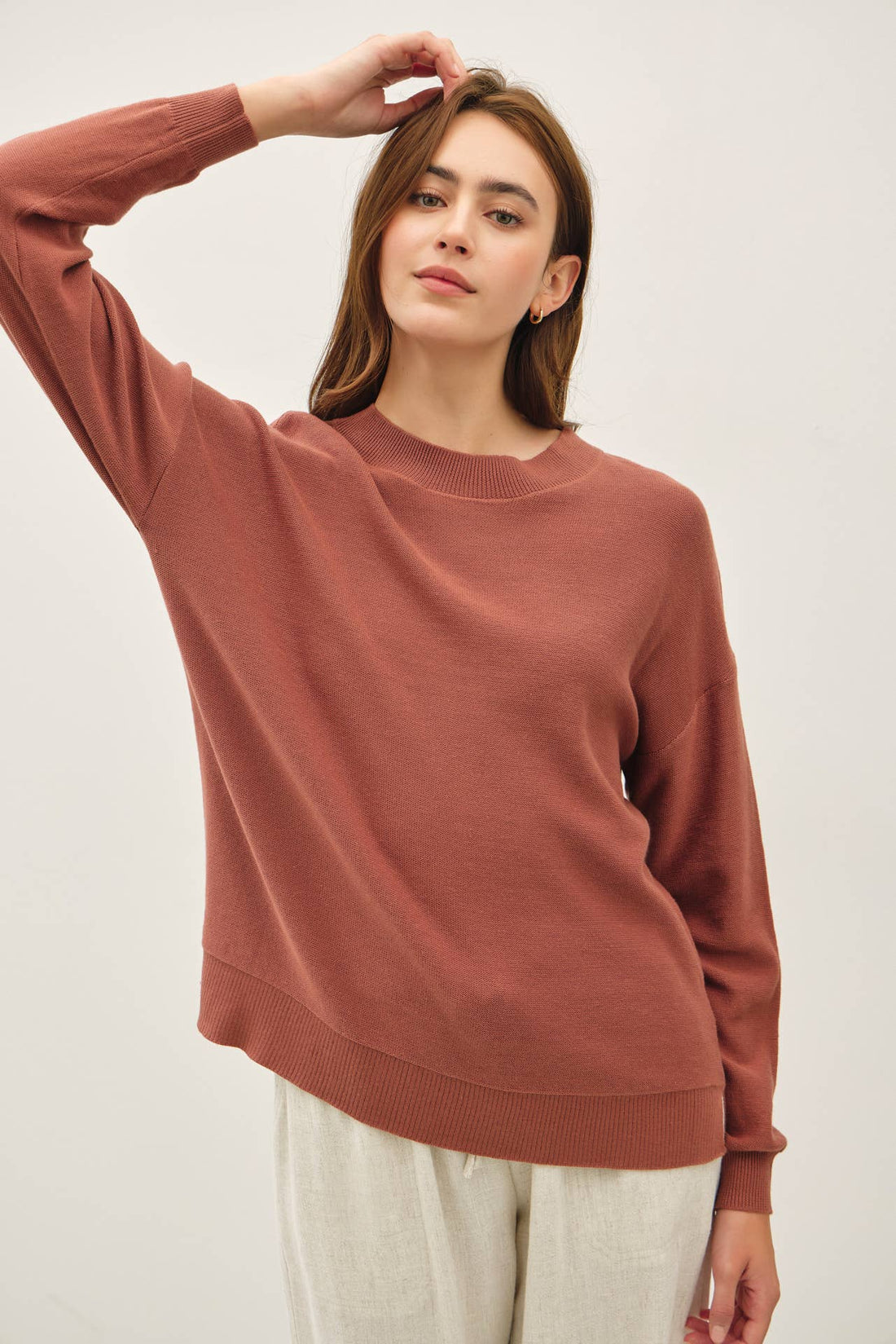 Clark Sweater - BRICK