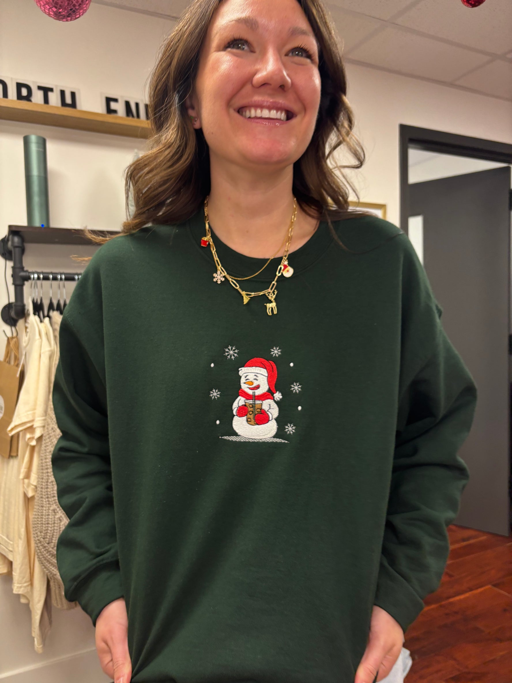 Coffee Snowman Sweatshirt