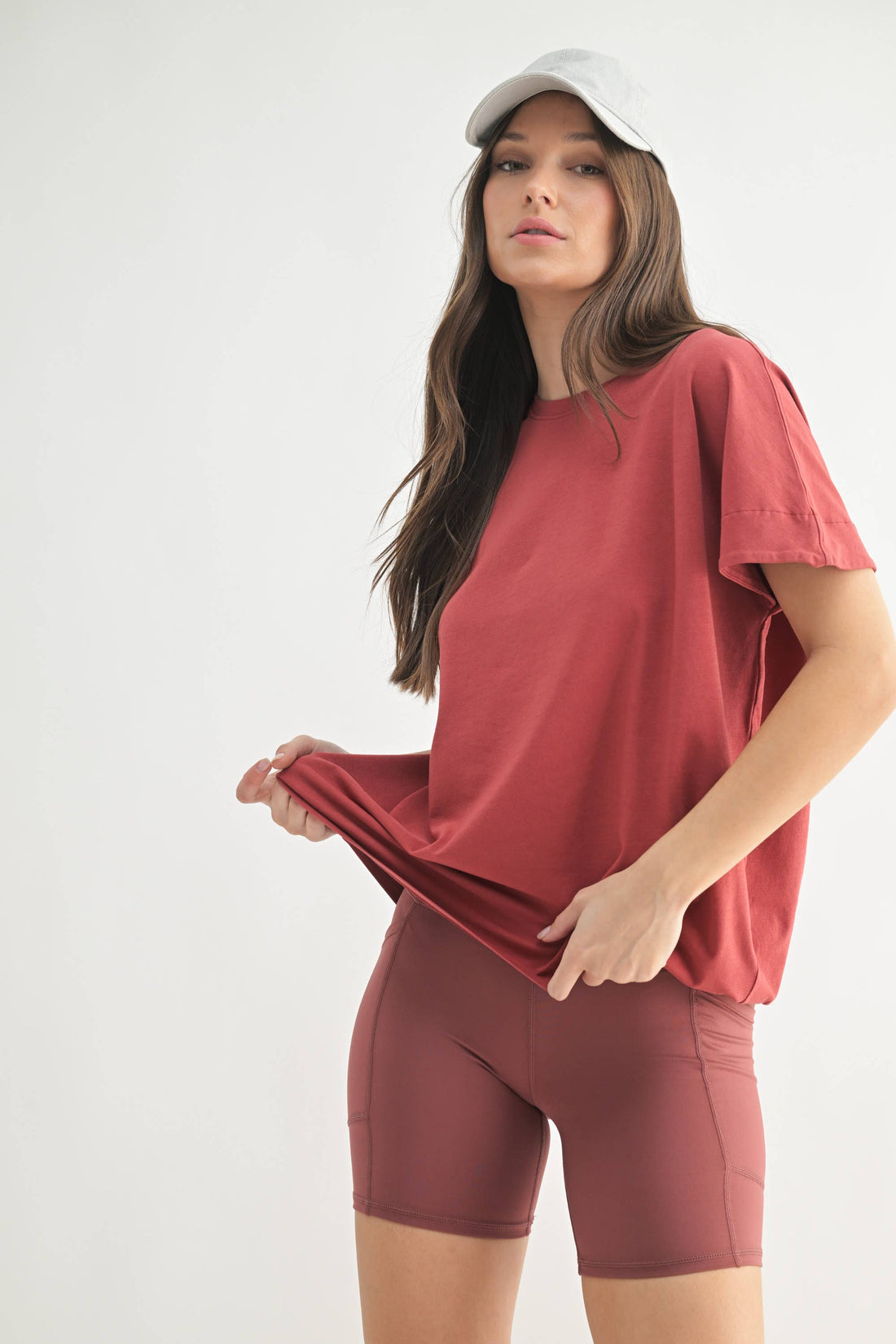 Sycamore Slouchy Tee - RED PEAR