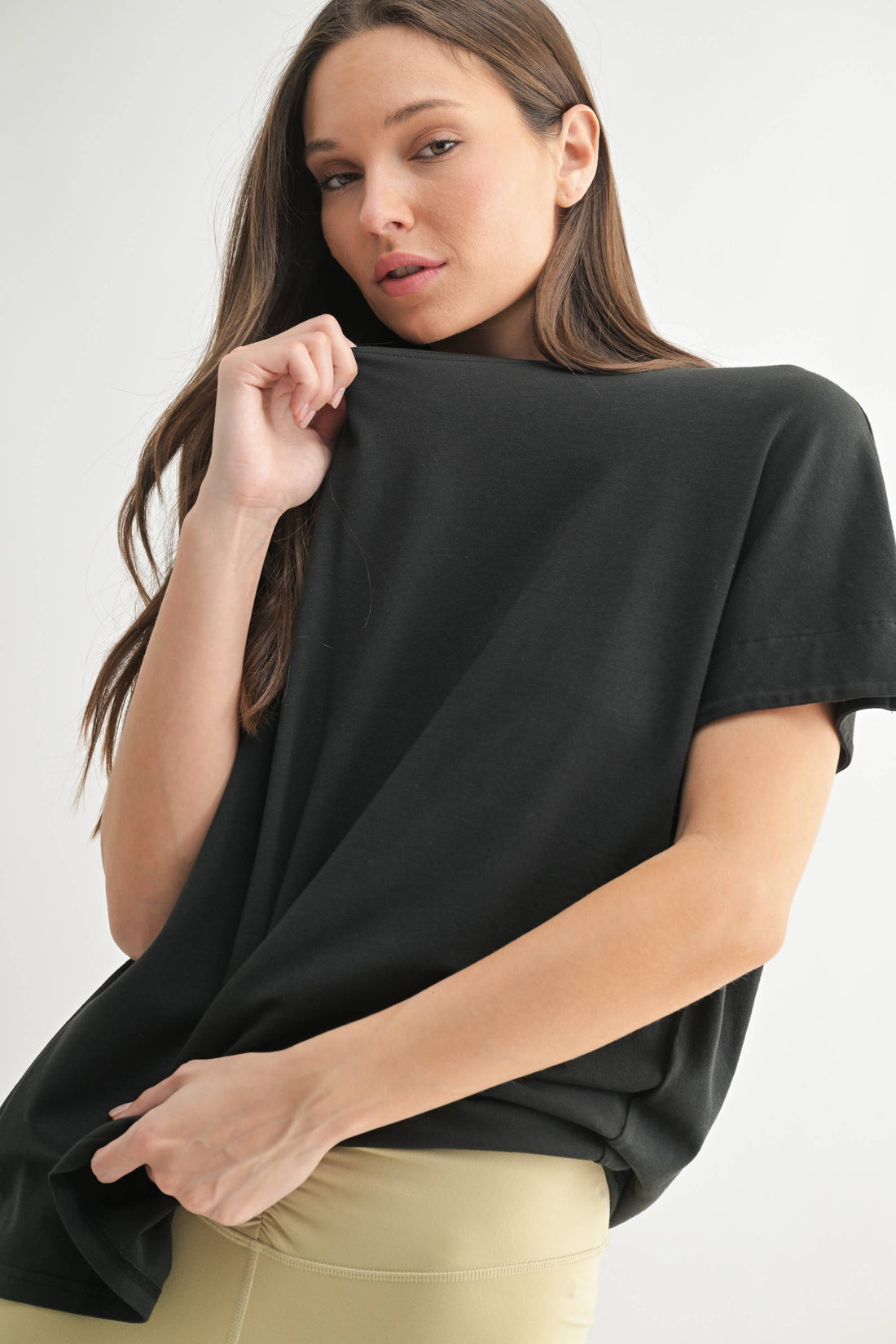 Sycamore Slouchy Tee - BLACK