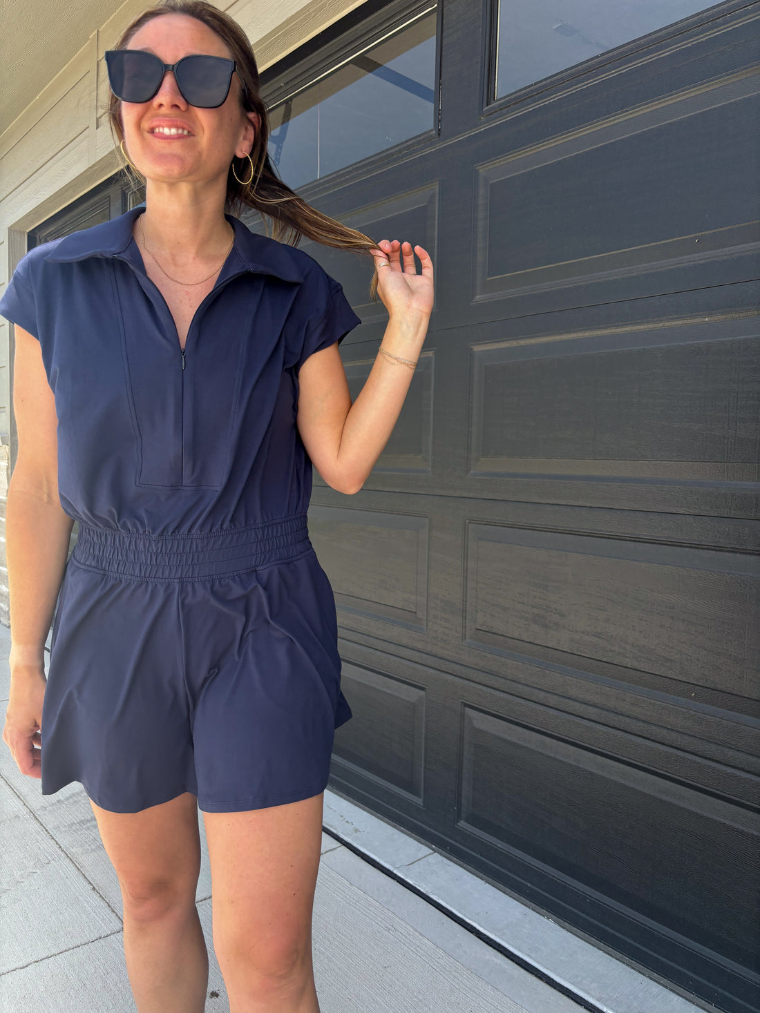 Brae Romper - NAVY