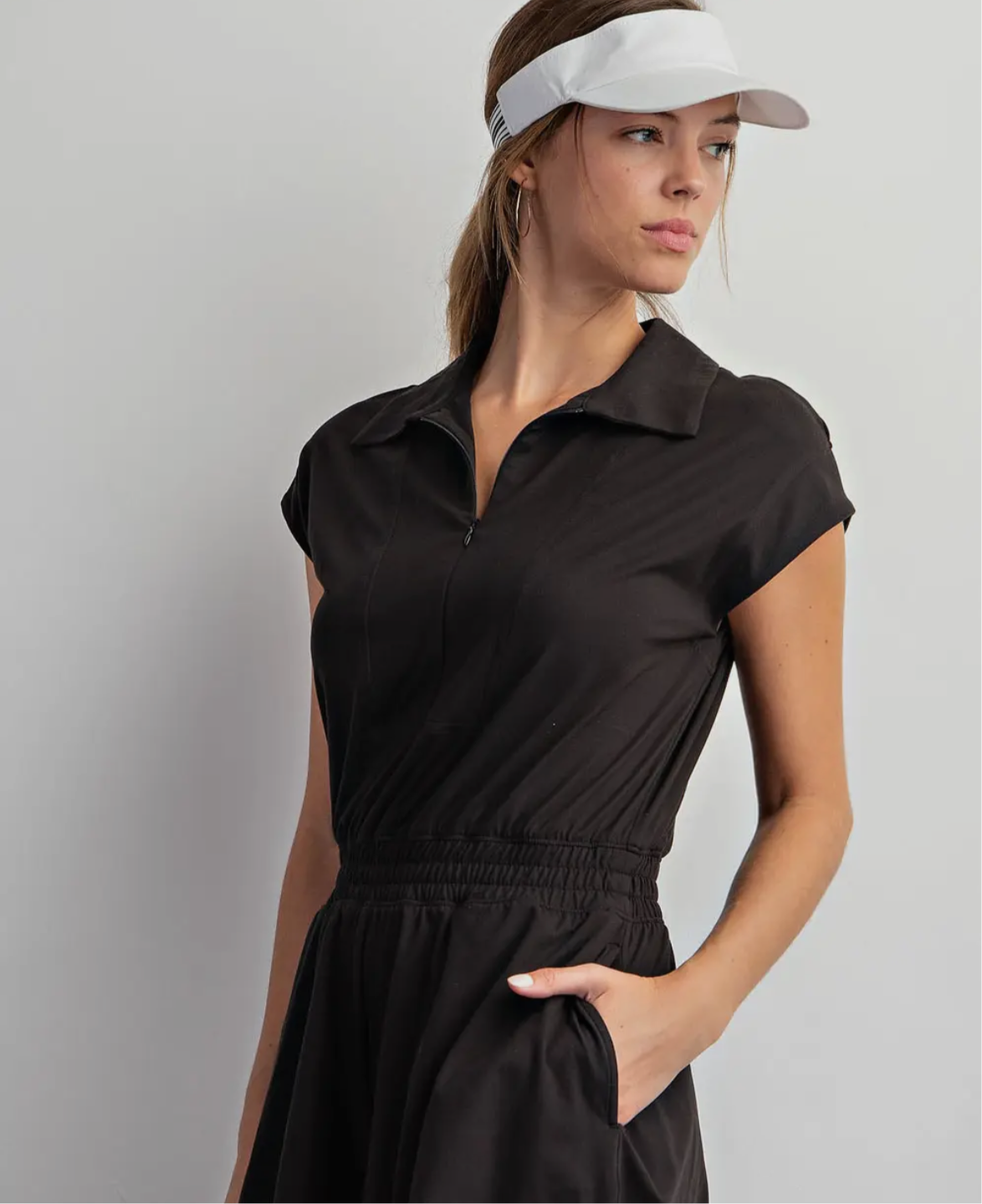 Brae Romper - BLACK