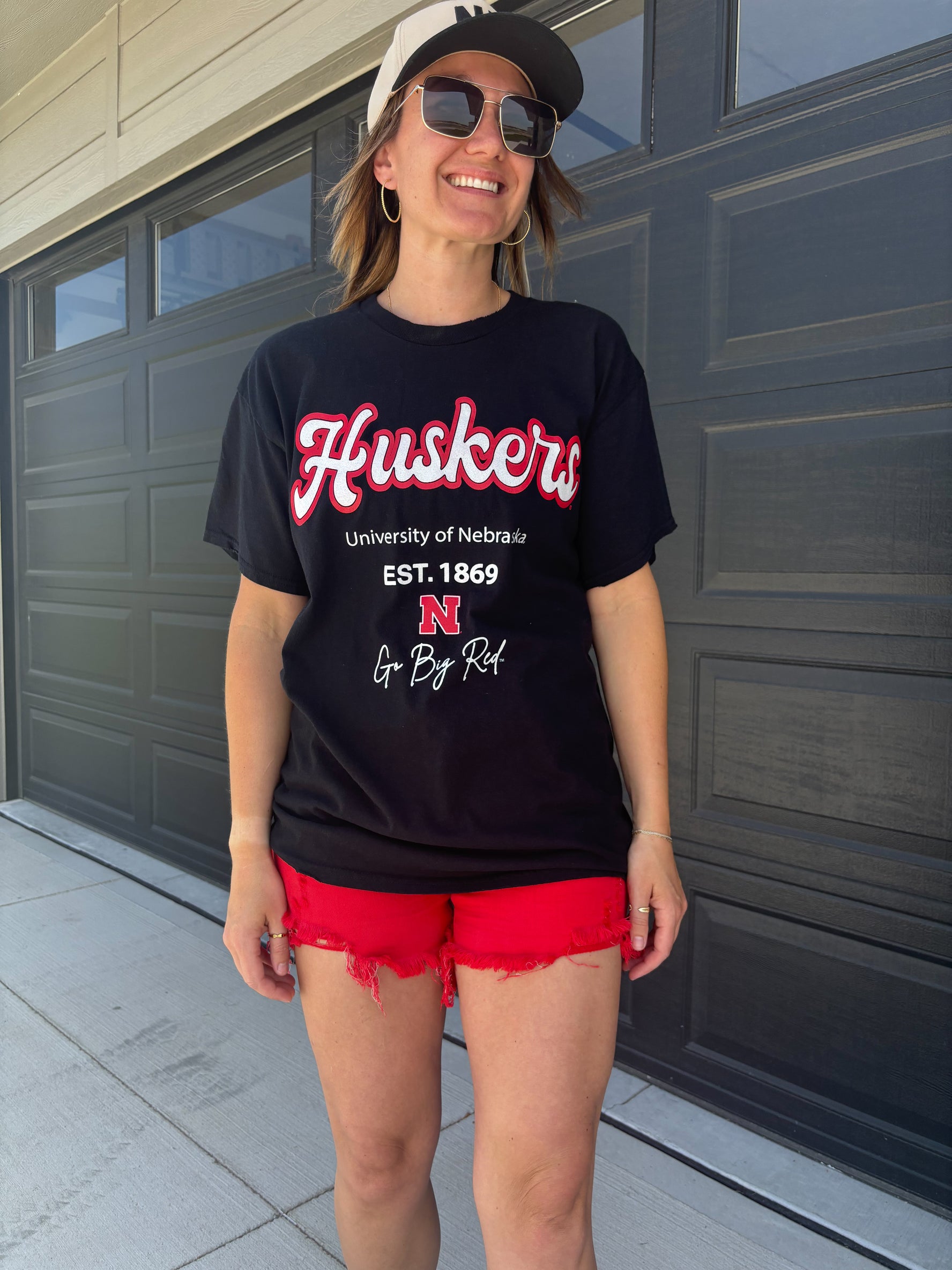 Huskers Letterman Tee