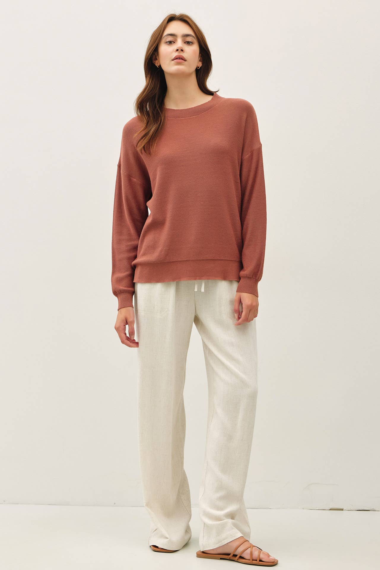 Clark Sweater - BRICK