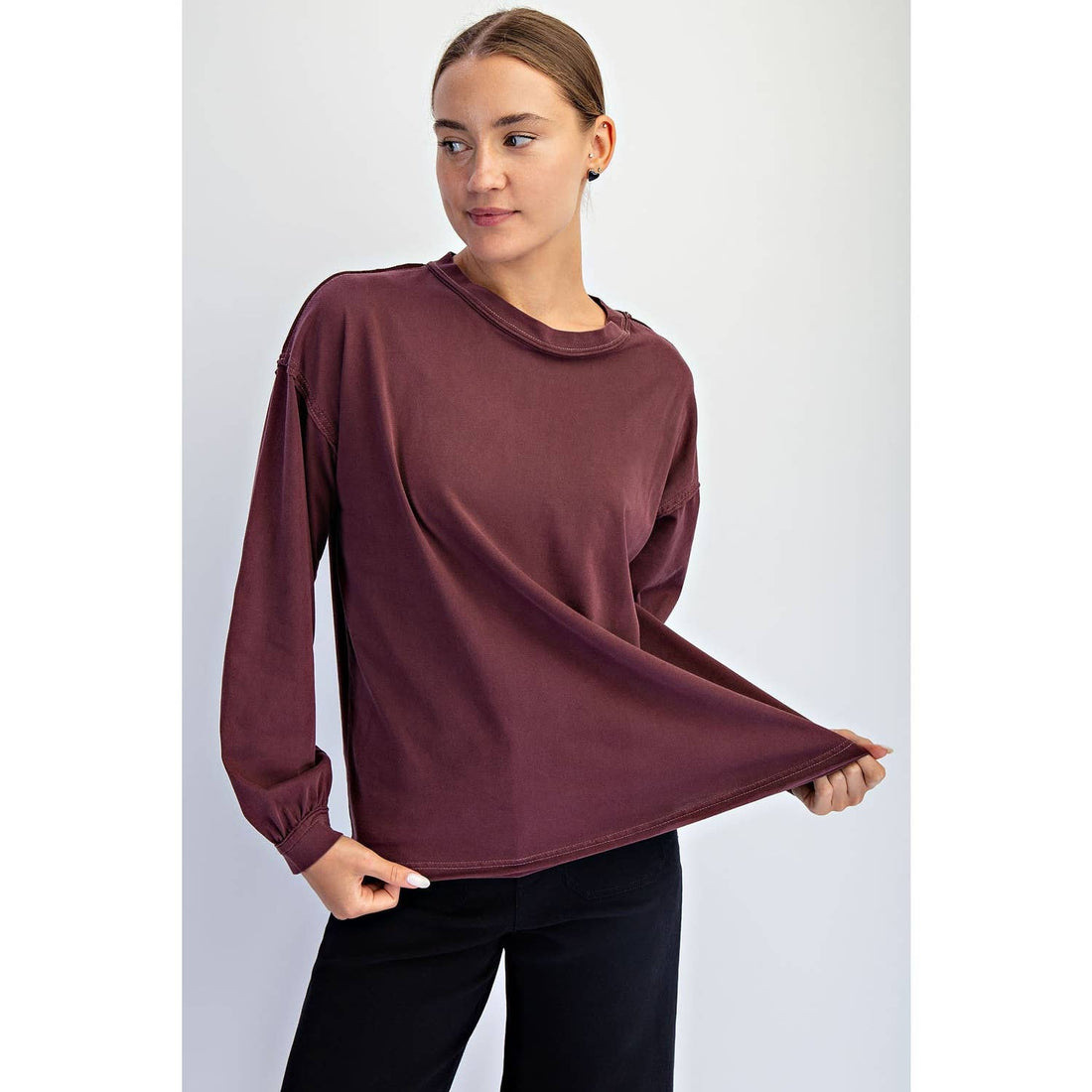 Bayberry Long Sleeve - MERLOT