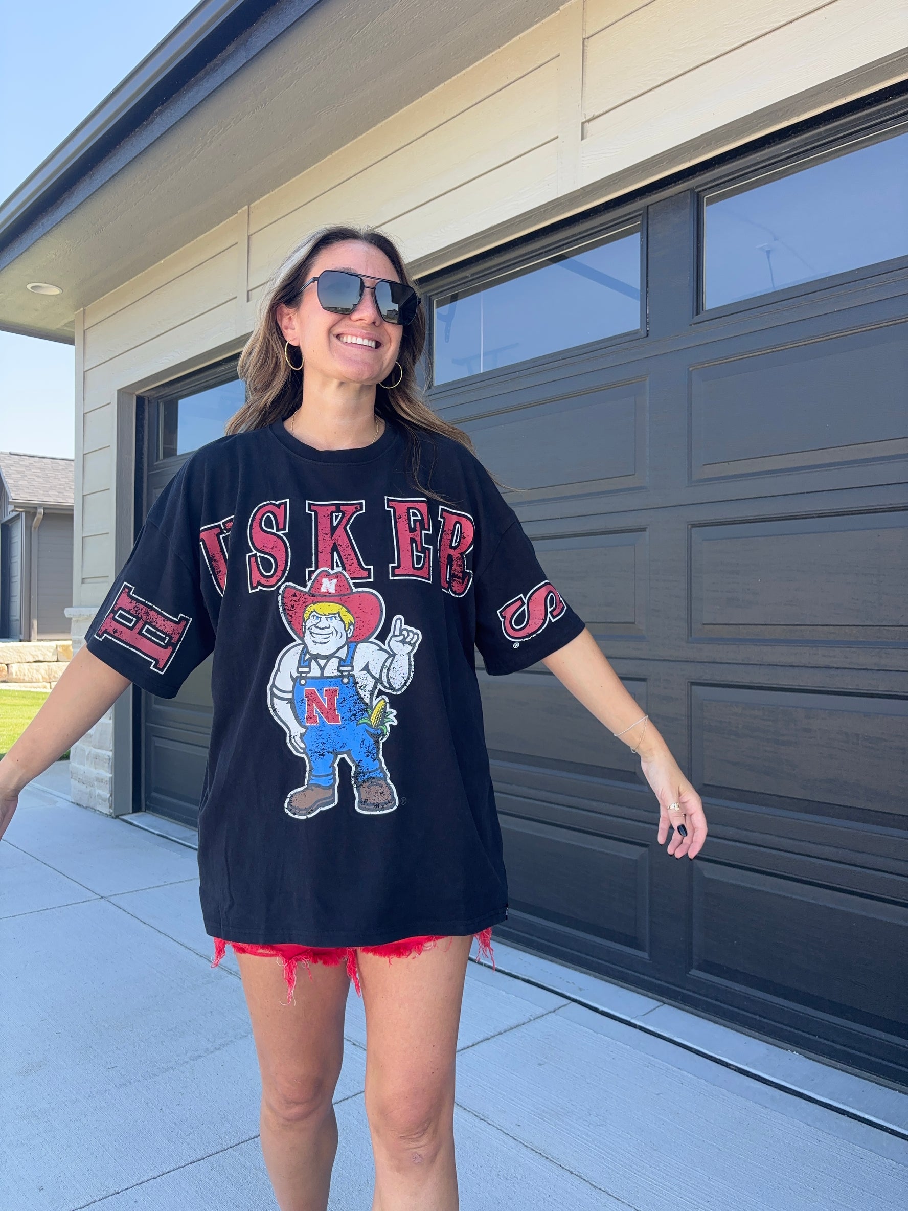 Nebraska Huskers Split Tee
