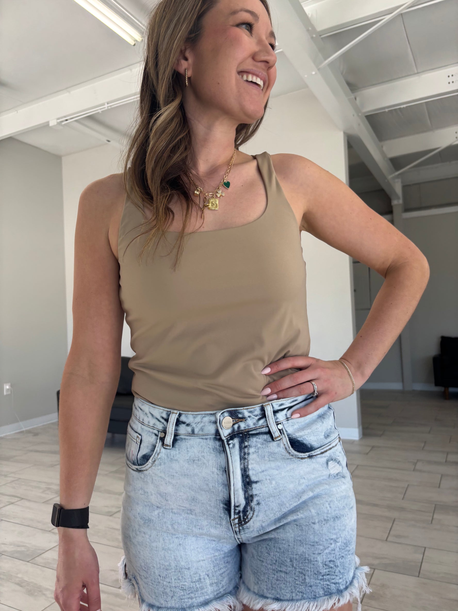 Carriage Bodysuit - TAUPE
