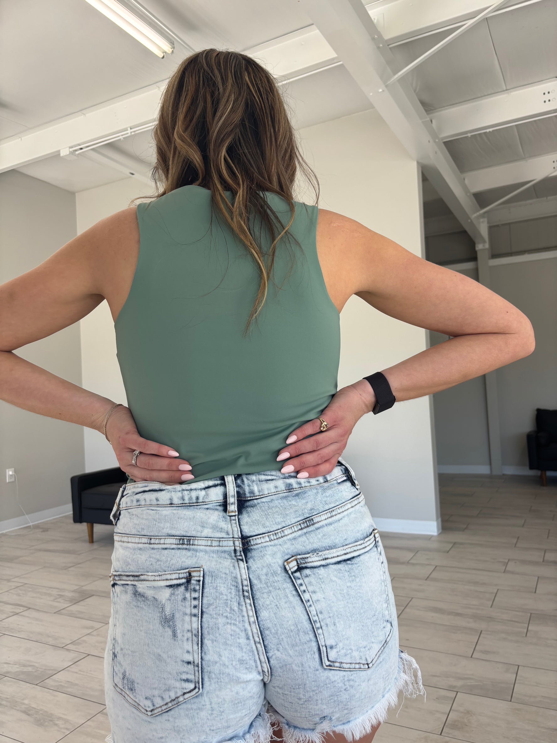 Carriage Bodysuit - PISTACHIO