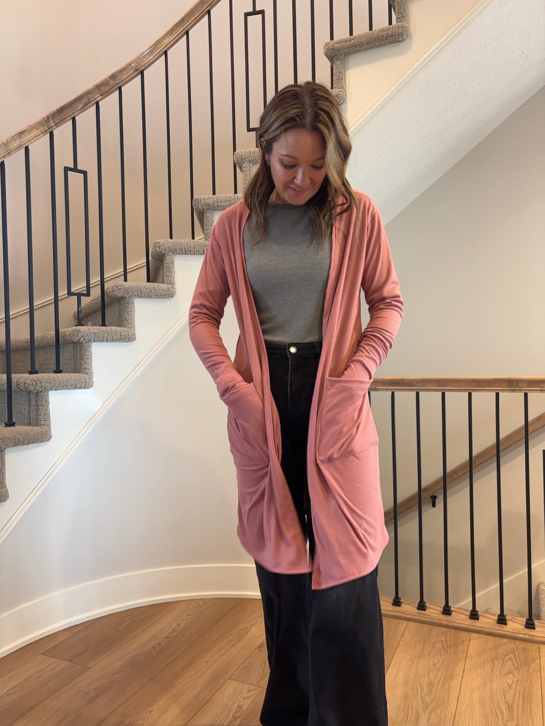 Wachusset Cardigan - MAUVE