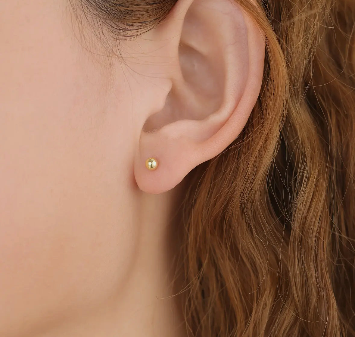 Ball Stud Earring - GOLD