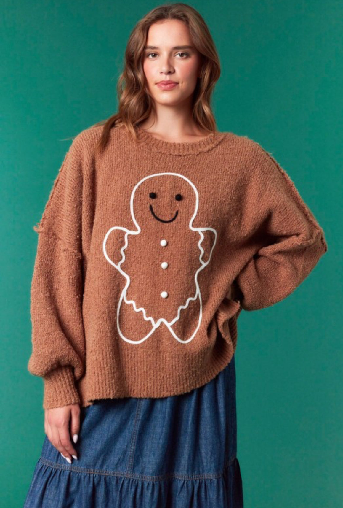 PRE-ORDER Oversized Gingerbread Sweater