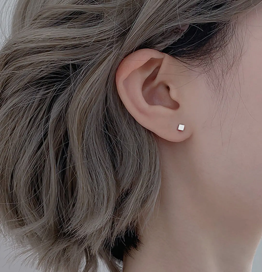 Square Stud - SILVER