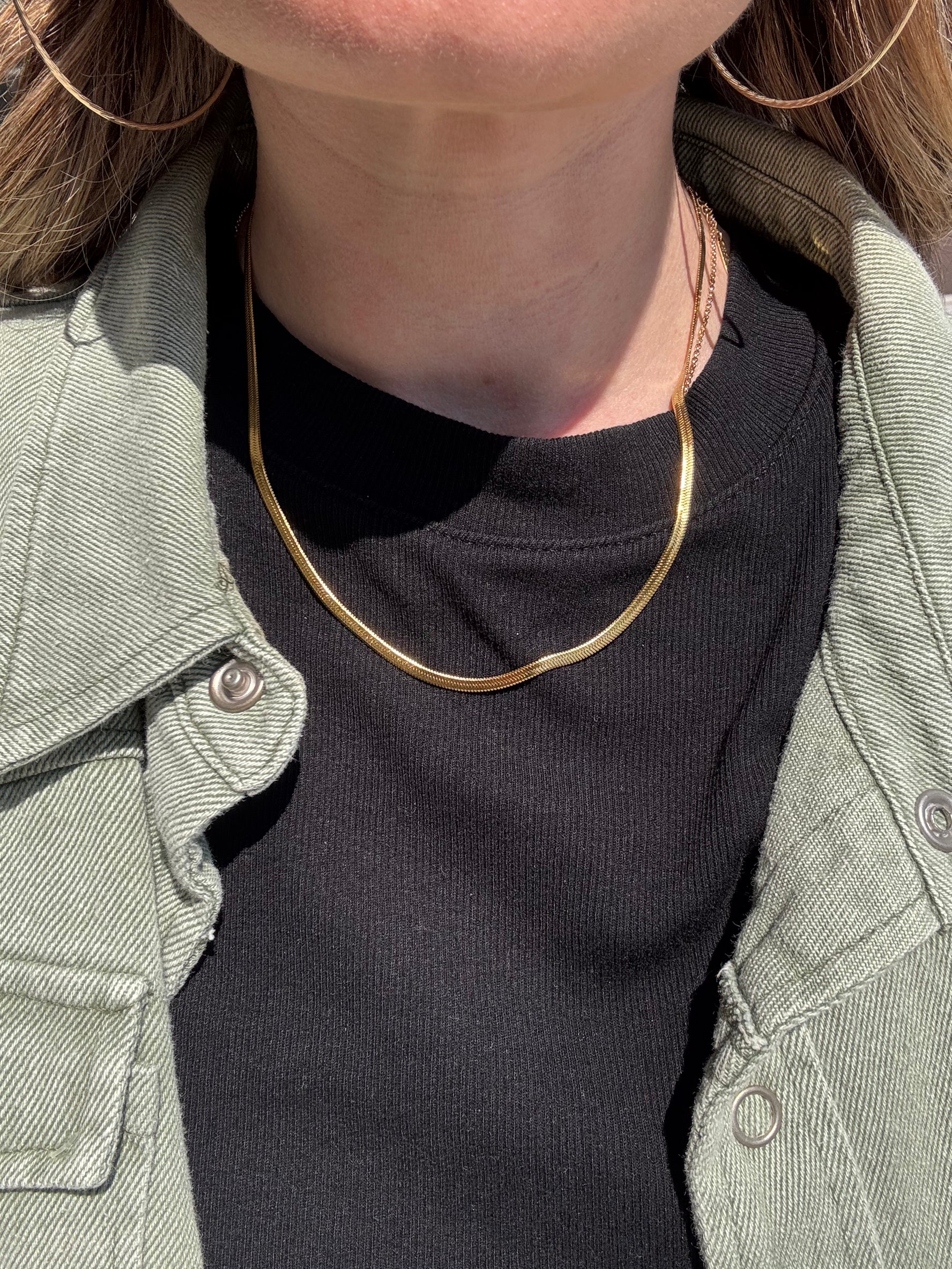Herringbone Necklace - GOLD