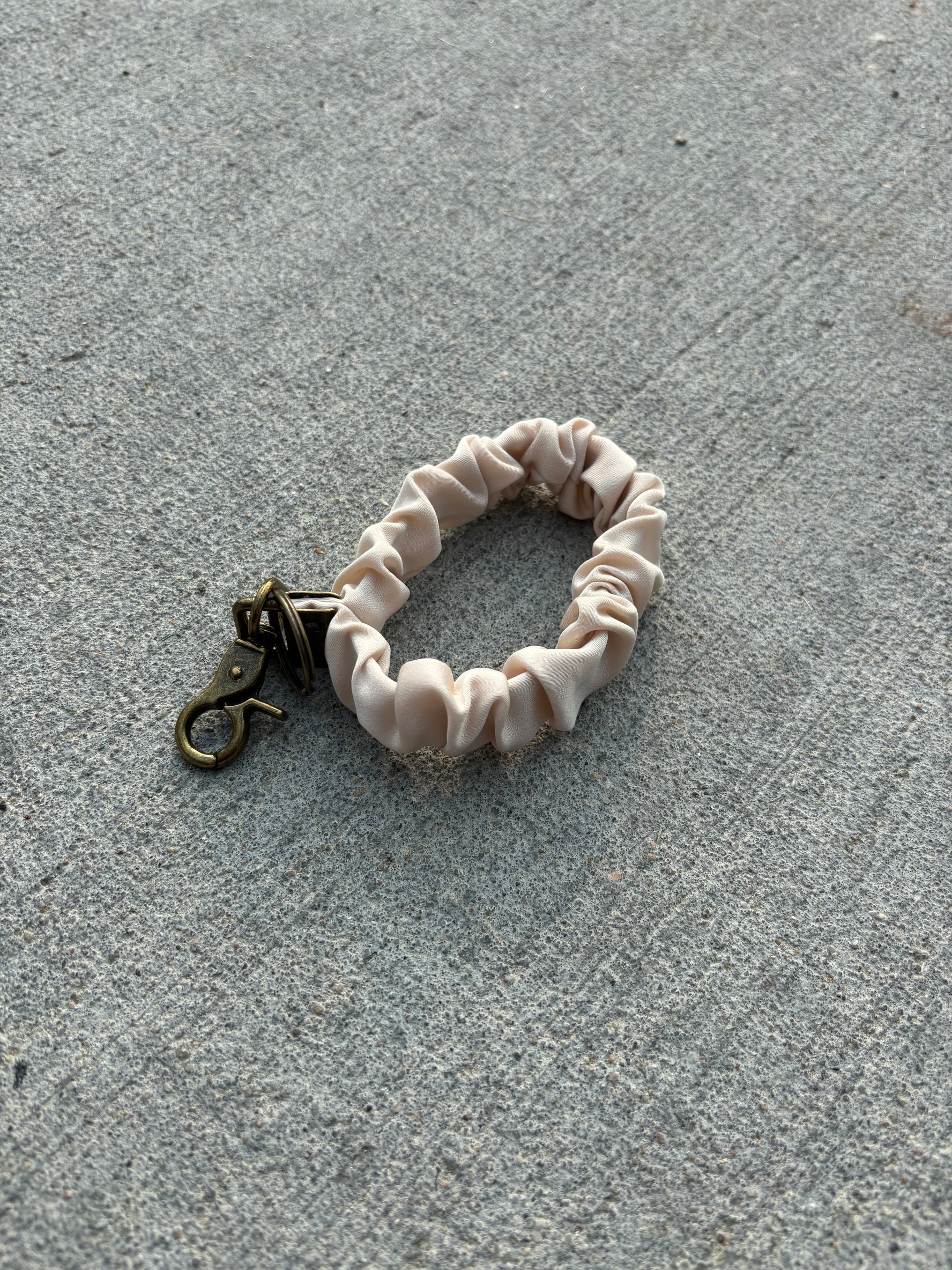 Oatmilk Scrunchie Keychain