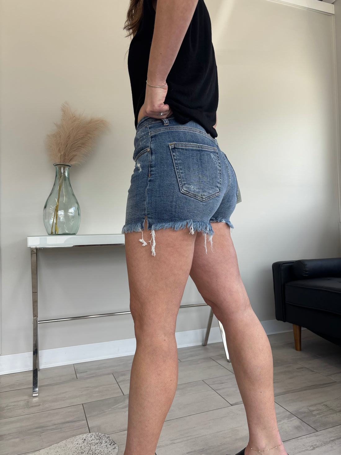 Foster Medium Wash Shorts - RISEN