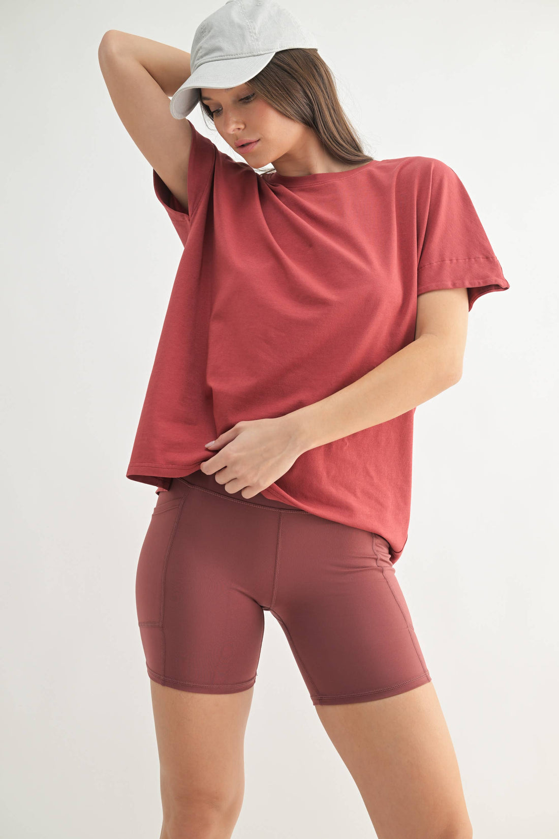 Sycamore Slouchy Tee - RED PEAR