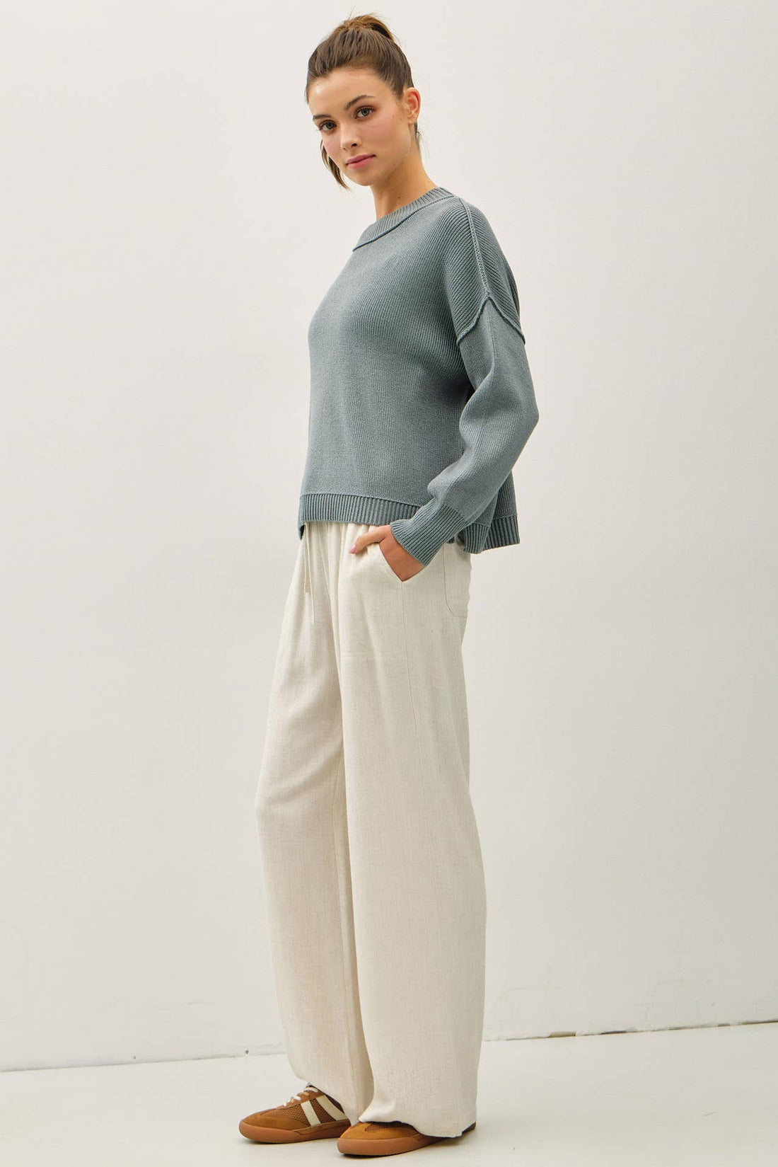 Magnolia Sweater - BLUE