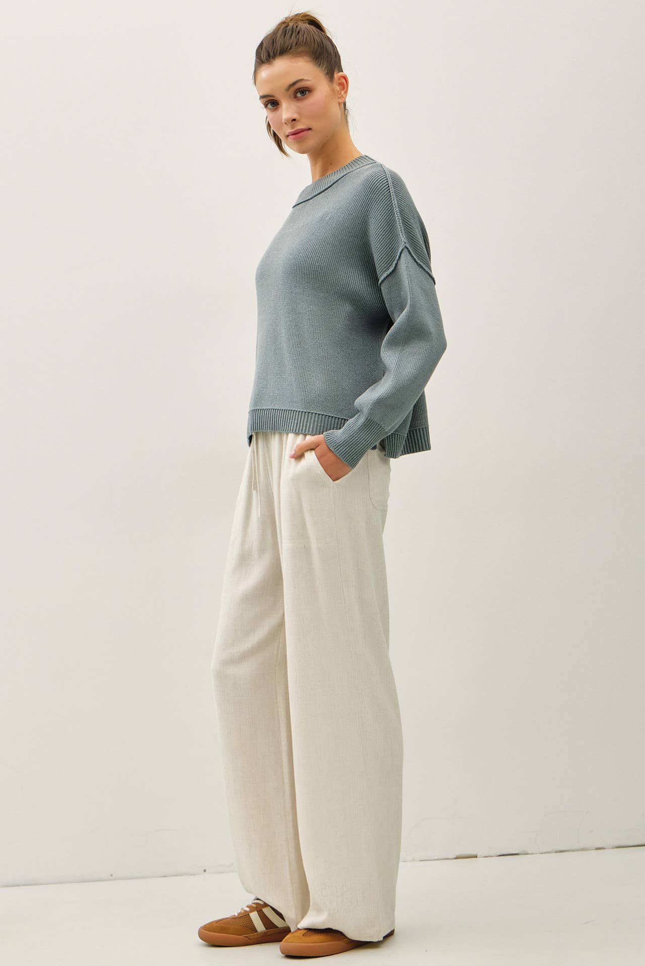 Magnolia Sweater - BLUE