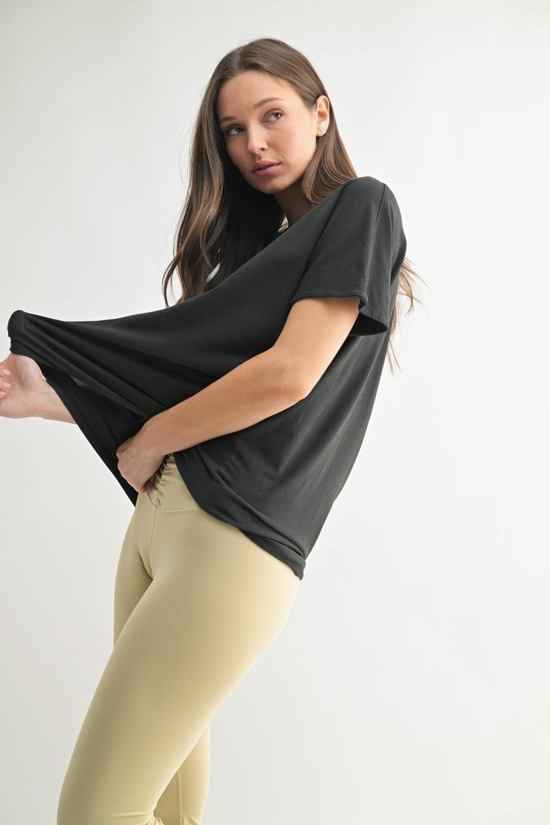 Sycamore Slouchy Tee - BLACK