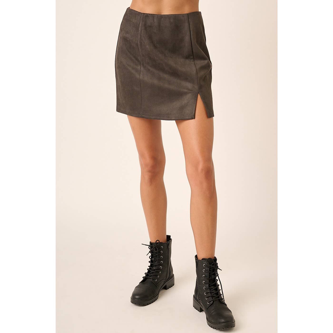 KELLY SUEDE MINI SKIRT