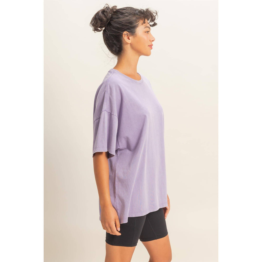 Crystal Oversized T-Shirt - PURPLE
