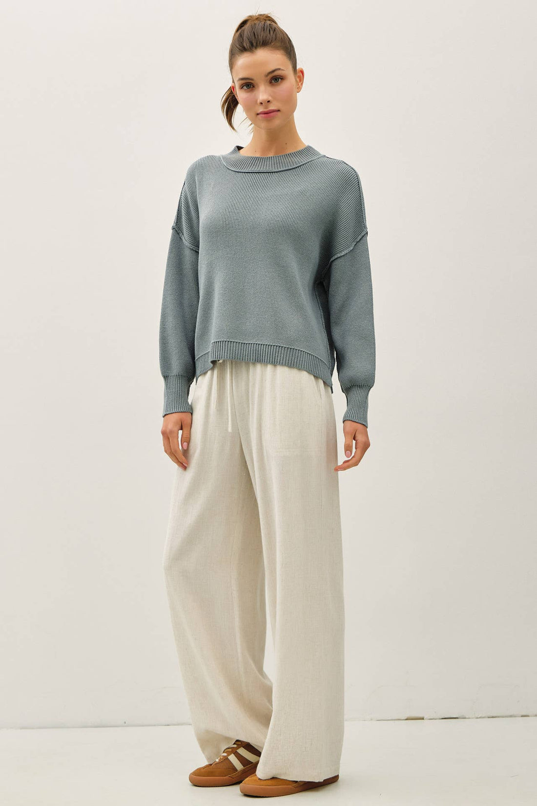 Magnolia Sweater - BLUE